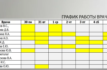Расписание с 30.03.2026г - 5.04.2026г